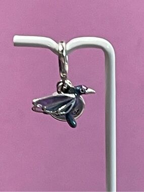 Pandora Silver and Purple Butterfly Charm Bracelet